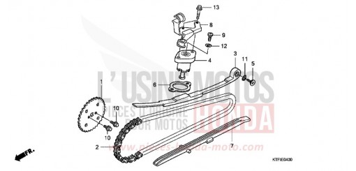 CAM CHAIN/TENSIONER SH150RA de 2010